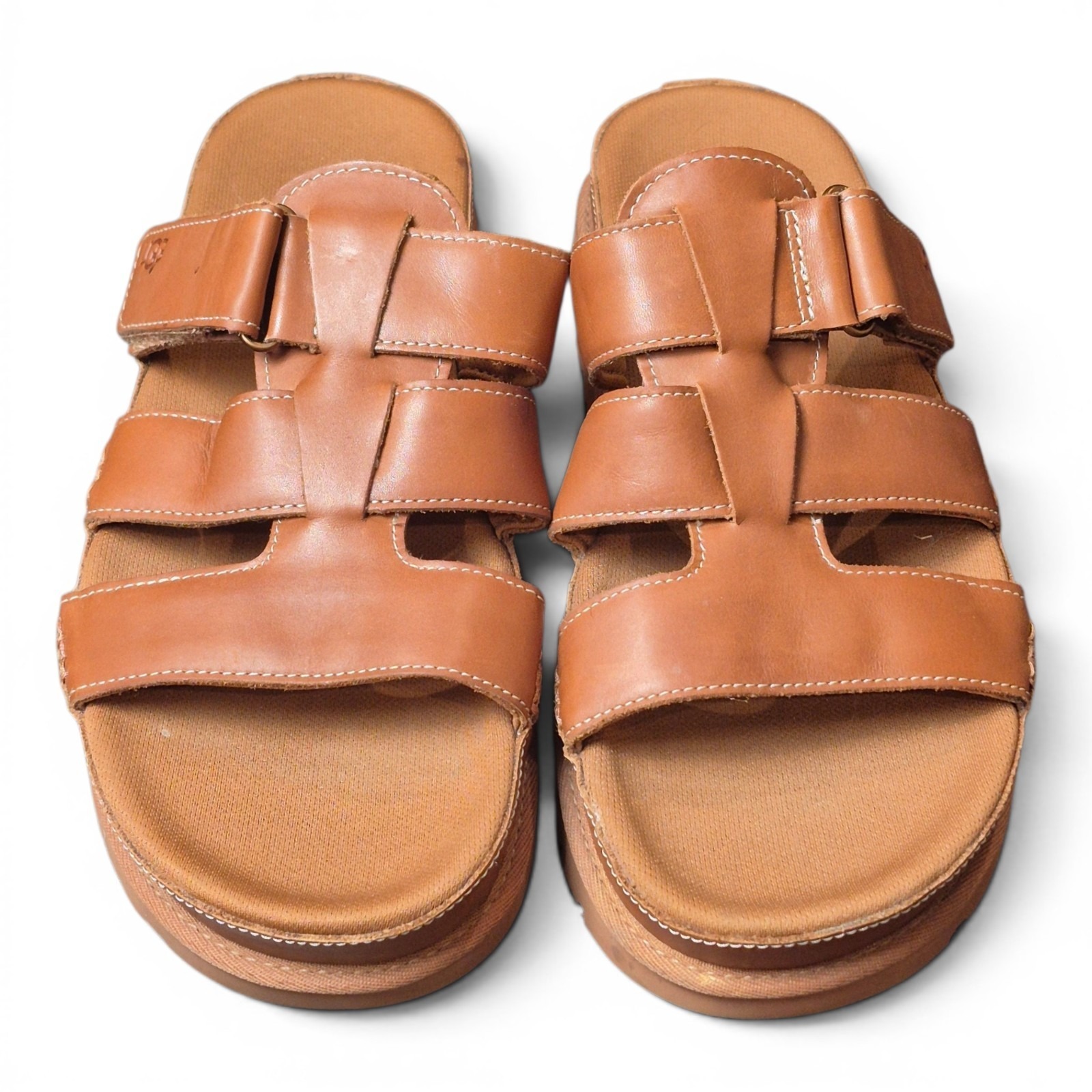 Ugg Mens 12 Goldencoast Multistrap Sandals Leather Comfort Casual Slides